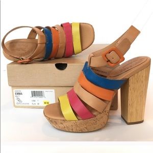 Kork-Ease block heel sandal straps Emma multi 7
